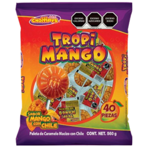 Dulces Chompys Tropi Mango 40pc