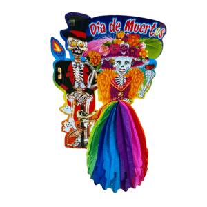 Catrina Pareja Farol Colores Mediana 1pc
