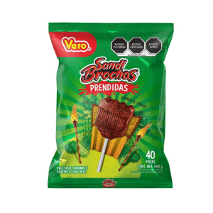 Vero Sandibrochas Chamoy Rellenas Prendidas40pc